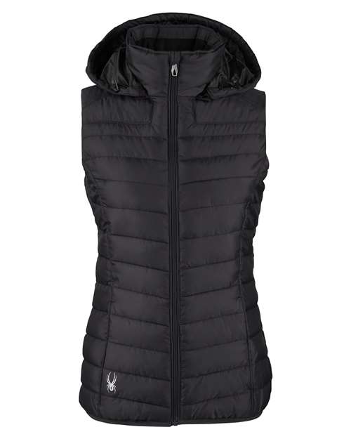 Spyder S16641 Ladies' Supreme Puffer Vest #color_BLACK
