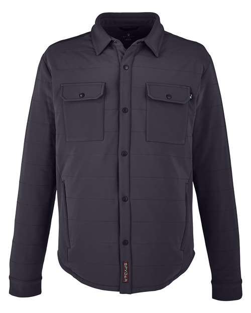Spyder S17030 Adult Transit Shirt Jacket #color_BLACK