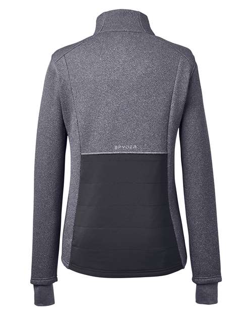 Spyder S17299 Ladies' Pursuit Jacket #color_FRONTR HTHR/ BLK