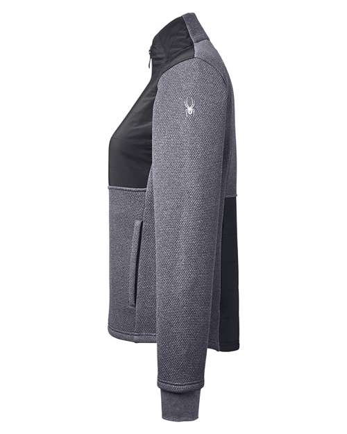 Spyder S17299 Ladies' Pursuit Jacket #color_FRONTR HTHR/ BLK