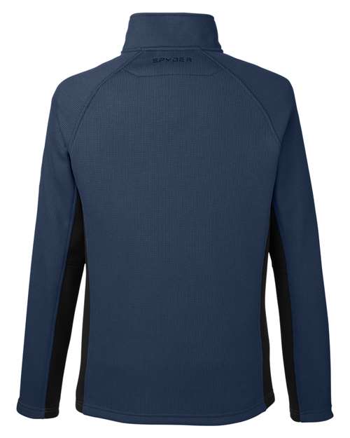 Spyder S16561 Men's Constant Half-Zip Sweater #color_FRONTIER/ BLACK