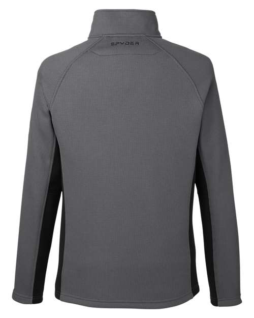 Spyder S16561 Men's Constant Half-Zip Sweater #color_POLAR/ BLACK