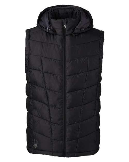 Spyder S16642 Men's Pelmo Puffer Vest #color_BLACK
