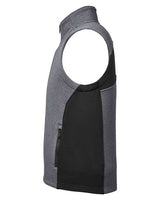 Spyder S17274 Men's Pursuit Vest #color_BLACK HTHR/ BLK