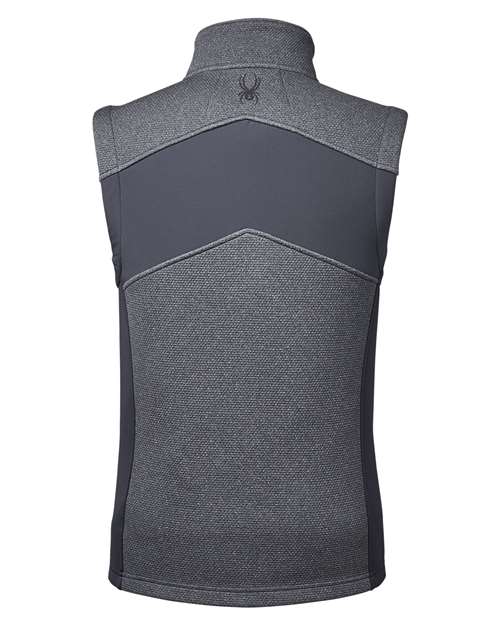 Spyder S17274 Men's Pursuit Vest #color_BLACK HTHR/ POL
