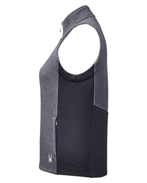 Spyder S17275 Ladies' Pursuit Vest #color_BLACK HTHR/ BLK