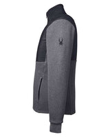 Spyder S17298 Men's Pursuit Jacket #color_BLACK HTHR/ BLK