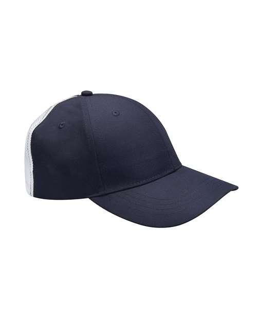 Adams PE105 Adult Contrast Back Stripe Clubhouse Cap #color_NAVY