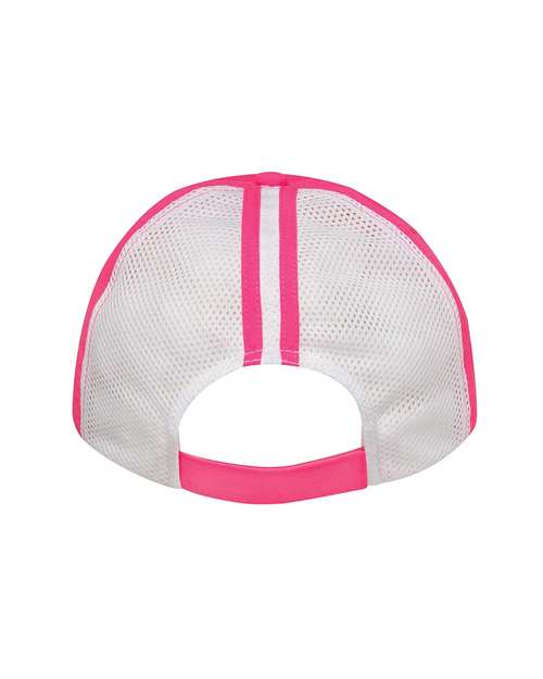 Adams PE105 Adult Contrast Back Stripe Clubhouse Cap #color_PINK