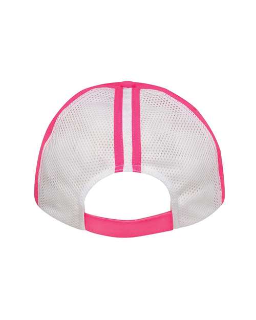 Adams PE105 Adult Contrast Back Stripe Clubhouse Cap #color_PINK