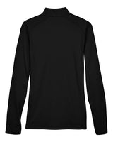 Devon & Jones DG479W Ladies' DRYTEC20 Performance Quarter-Zip #color_BLK/ GR HT/ GRPH