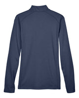 Devon & Jones DG479W Ladies' DRYTEC20 Performance Quarter-Zip #color_NVY/ GR HT/ GRAP