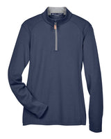 Devon & Jones DG479W Ladies' DRYTEC20 Performance Quarter-Zip #color_NVY/ GR HT/ GRAP