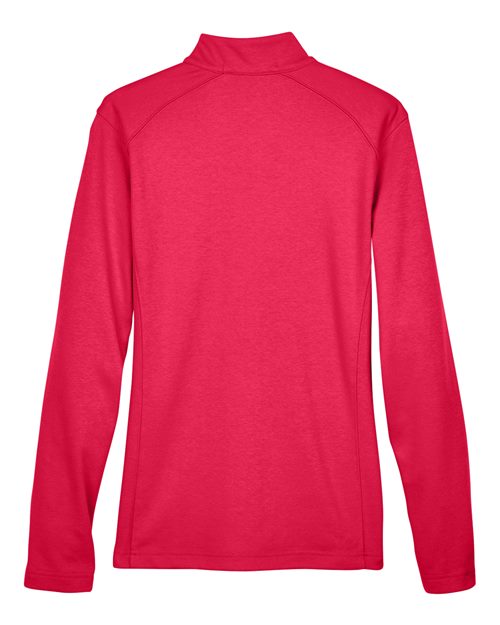 Devon & Jones DG479W Ladies' DRYTEC20 Performance Quarter-Zip #color_RED/ NAVY/ RED