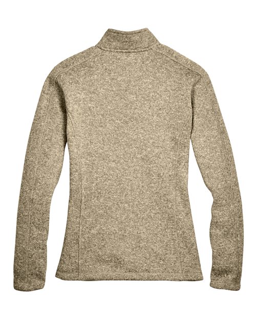 Devon & Jones DG793W Ladies' Bristol Full-Zip Sweater Fleece Jacket #color_KHAKI HEATHER