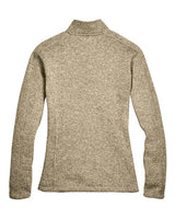 Devon & Jones DG793W Ladies' Bristol Full-Zip Sweater Fleece Jacket #color_KHAKI HEATHER
