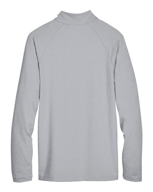 Devon & Jones DG480 CrownLux Performance Men's Clubhouse Micro-Stripe Quarter-Zip #color_BLACK