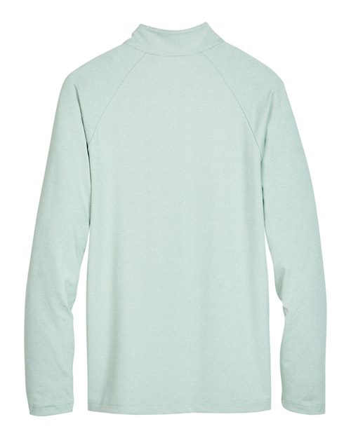 Devon & Jones DG480 CrownLux Performance Men's Clubhouse Micro-Stripe Quarter-Zip #color_KELLY GREEN