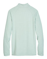 Devon & Jones DG480 CrownLux Performance Men's Clubhouse Micro-Stripe Quarter-Zip #color_KELLY GREEN