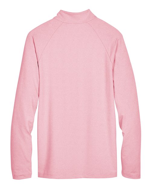 Devon & Jones DG480 CrownLux Performance Men's Clubhouse Micro-Stripe Quarter-Zip #color_RED