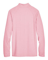 Devon & Jones DG480 CrownLux Performance Men's Clubhouse Micro-Stripe Quarter-Zip #color_RED