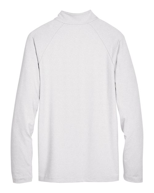 Devon & Jones DG480 CrownLux Performance Men's Clubhouse Micro-Stripe Quarter-Zip #color_SILVER