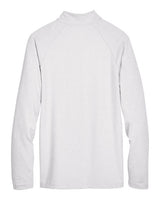 Devon & Jones DG480 CrownLux Performance Men's Clubhouse Micro-Stripe Quarter-Zip #color_SILVER