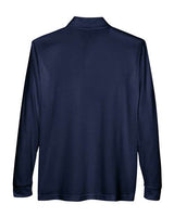 Core 365 88192P Adult Pinnacle Performance Long-Sleeve Piqu Polo with Pocket #color_CLASSIC NAVY