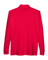 Core 365 88192P Adult Pinnacle Performance Long-Sleeve Piqu Polo with Pocket #color_CLASSIC RED