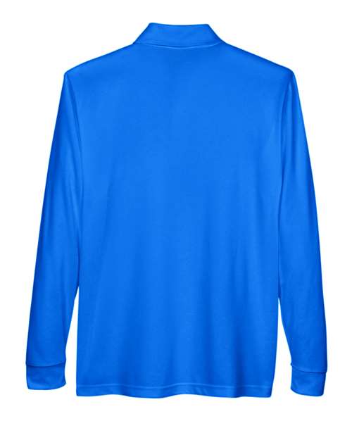 Core 365 88192P Adult Pinnacle Performance Long-Sleeve Piqu Polo with Pocket #color_TRUE ROYAL