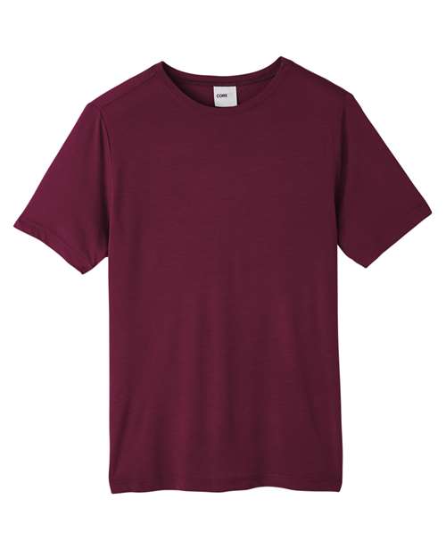 Core 365 CE111 Adult Fusion ChromaSoft Performance T-Shirt #color_BURGUNDY