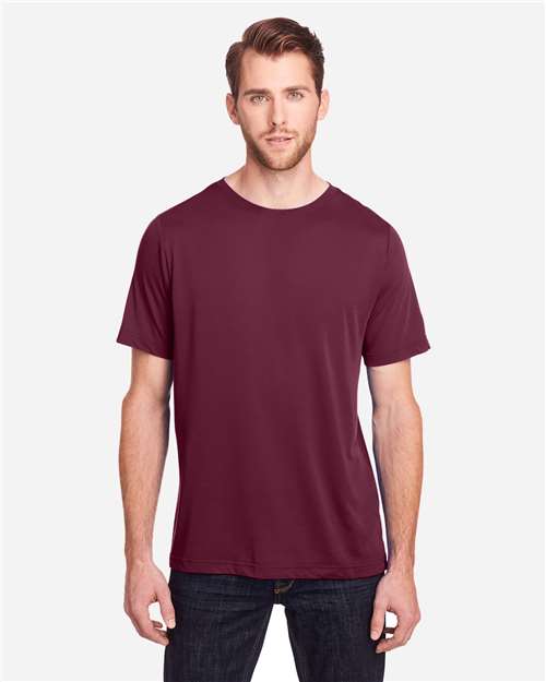 Core 365 CE111 Adult Fusion ChromaSoft Performance T-Shirt #color_BURGUNDY