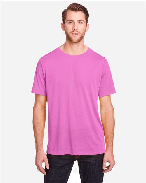 Core 365 CE111 Adult Fusion ChromaSoft Performance T-Shirt #color_CHARITY PINK