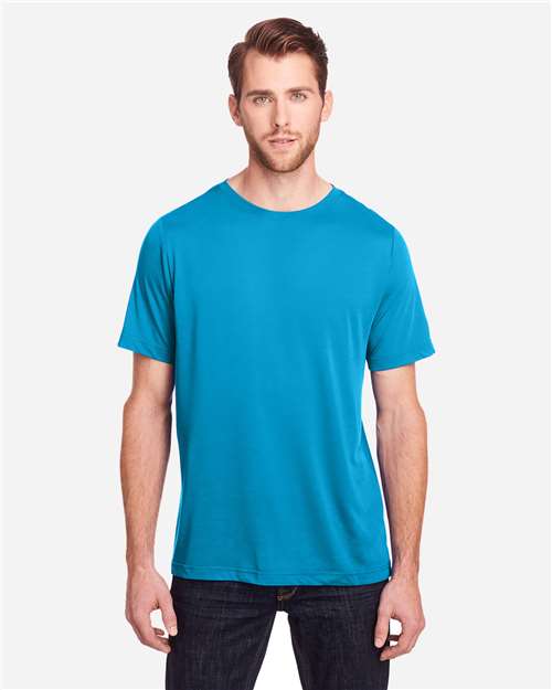Core 365 CE111 Adult Fusion ChromaSoft Performance T-Shirt #color_ELECTRIC BLUE