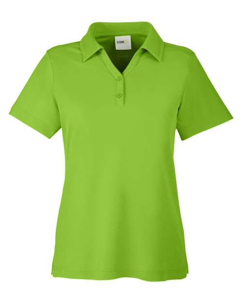 Core 365 CE112W Ladies' Fusion ChromaSoft Pique Polo #color_ACID GREEN