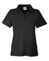 Core 365 CE112W Ladies' Fusion ChromaSoft Pique Polo #color_BLACK