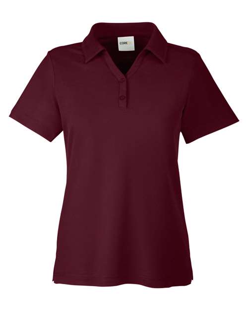 Core 365 CE112W Ladies' Fusion ChromaSoft Pique Polo #color_BURGUNDY