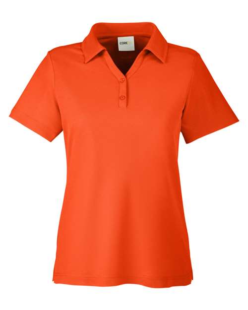 Core 365 CE112W Ladies' Fusion ChromaSoft Pique Polo #color_CAMPUS ORANGE