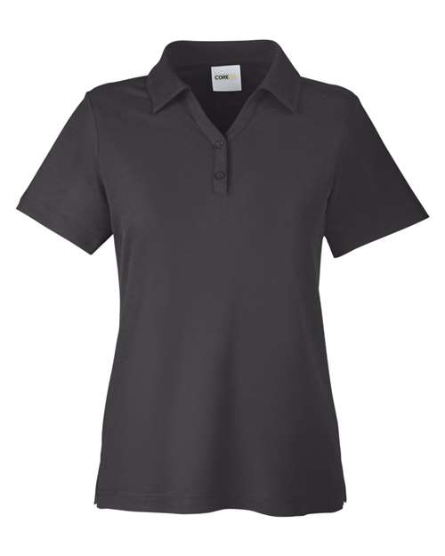 Core 365 CE112W Ladies' Fusion ChromaSoft Pique Polo #color_CARBON