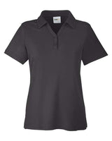 Core 365 CE112W Ladies' Fusion ChromaSoft Pique Polo #color_CARBON