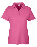 Core 365 CE112W Ladies' Fusion ChromaSoft Pique Polo #color_CHARITY PINK