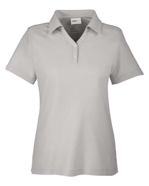 Core 365 CE112W Ladies' Fusion ChromaSoft Pique Polo #color_PLATINUM