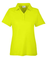 Core 365 CE112W Ladies' Fusion ChromaSoft Pique Polo #color_SAFETY YELLOW