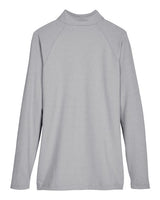 Devon & Jones DG480W CrownLux Performance Ladies' Clubhouse Micro-Stripe Quarter-Zip #color_BLACK