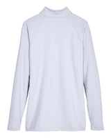 Devon & Jones DG480W CrownLux Performance Ladies' Clubhouse Micro-Stripe Quarter-Zip #color_NAVY