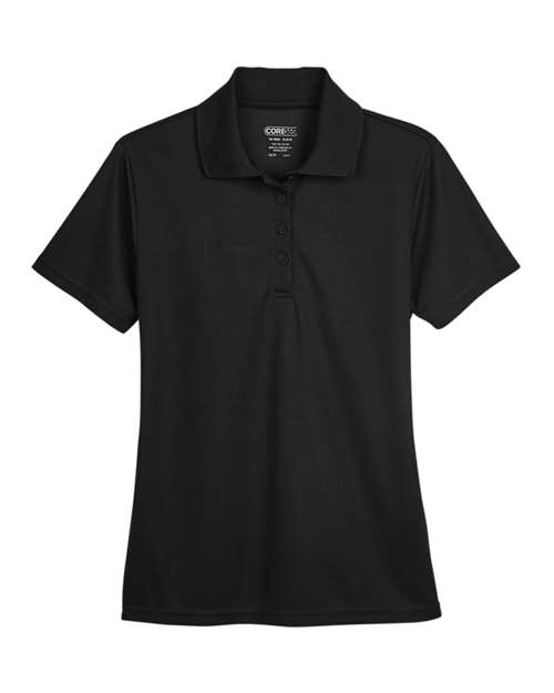 Core 365 78181 Ladies' Origin Performance Piqu Polo #color_BLACK