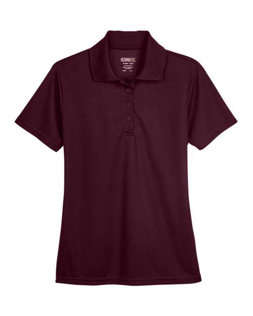 Core 365 78181 Ladies' Origin Performance Piqu Polo #color_BURGUNDY