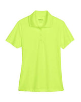 Core 365 78181 Ladies' Origin Performance Piqu Polo #color_SAFETY YELLOW