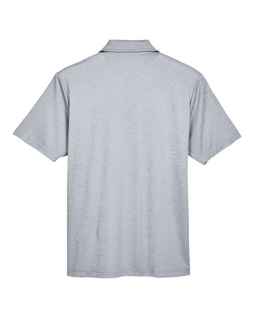 Devon & Jones DG22 CrownLux PerformanceMen's Address Melange Polo #color_GREY HEATHER