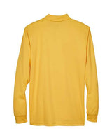 Core 365 88192 Men's Pinnacle Performance Long-Sleeve Piqu Polo #color_CAMPUS GOLD